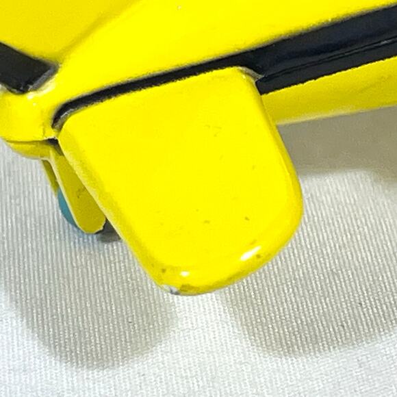 Vintage Disney DecoPac Mickey Mouse Flying Airplane Die Cast Toy Yellow 1981 - Picture 14 of 16